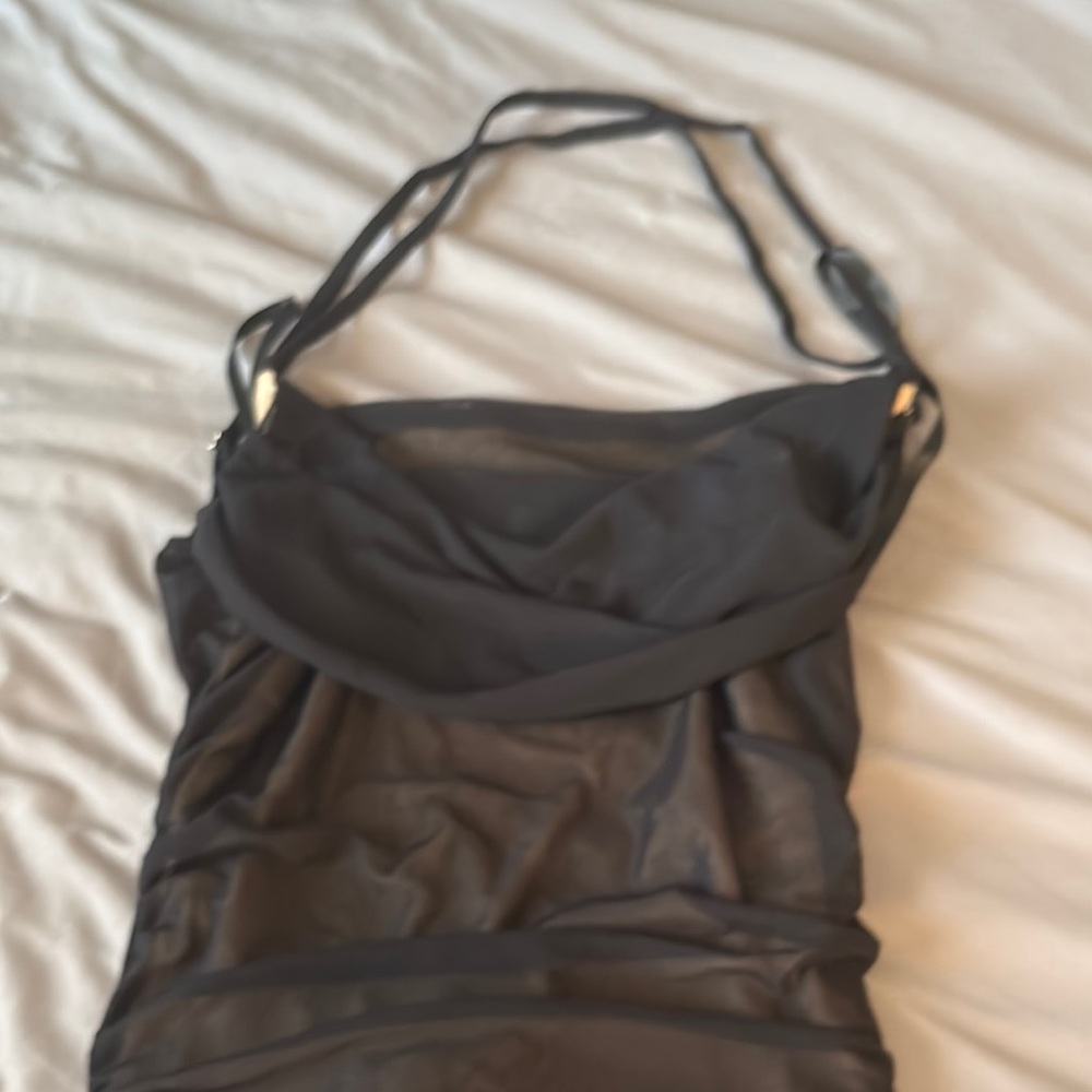 Fashion Nova Black Backless Dress